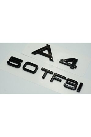 Audi A4 50 TFSi Parlak Siyah ABS 3M 3D Bagaj Yazı Logo Ürün