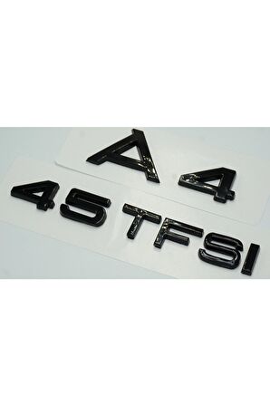 Audi A4 45 Tfsi Parlak Siyah Abs 3m 3d Bagaj Yazı Logo Orjinal Ürün