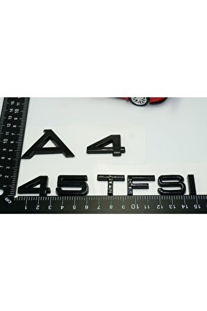 Audi A4 45 Tfsi Parlak Siyah Abs 3m 3d Bagaj Yazı Logo Orjinal Ürün