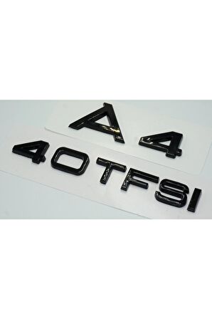 Audi A4 40 Tfsi Parlak Siyah Abs 3m 3d Bagaj Yazı Logo Orjinal Ürün