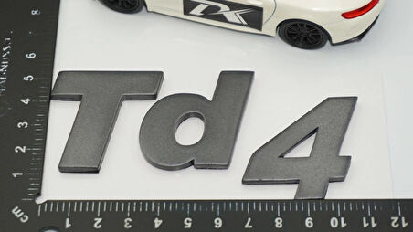 DK Tuning Td4 Freelander 1 Koyu Gri Bagaj Yazı Land Rover İle Uyumlu