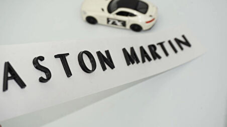 DK Tuning Aston Martin Bagaj 3M 3D Siyah Yazı Logo Amblem