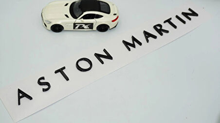 DK Tuning Aston Martin Bagaj 3M 3D Siyah Yazı Logo Amblem
