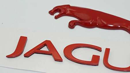 DK Tuning Jaguar Panter Kırmızı ABS Bagaj Yazı Logo Oem Ürün