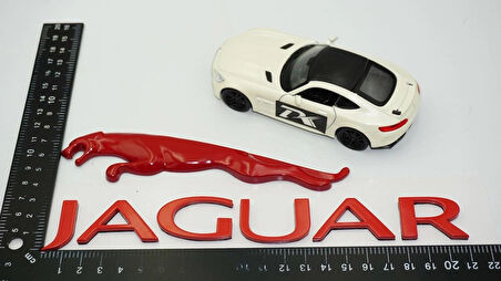 DK Tuning Jaguar Panter Kırmızı ABS Bagaj Yazı Logo Oem Ürün