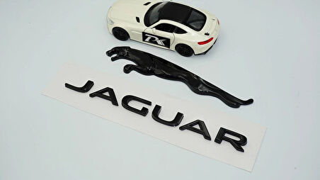 DK Tuning Jaguar Panter Siyah ABS Bagaj Yazı Logo Oem Ürün