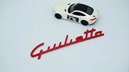 DK Tuning Giulietta Kırmızı ABS Bagaj Yazı Logo Alfa Romeo İle Uyumlu