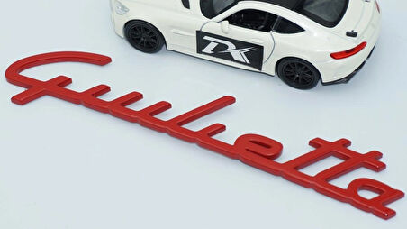 DK Tuning Giulietta Kırmızı ABS Bagaj Yazı Logo Alfa Romeo İle Uyumlu