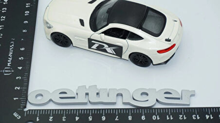 DK Tuning Oettinger Bagaj Gri ABS 3M 3D Yazı Logo