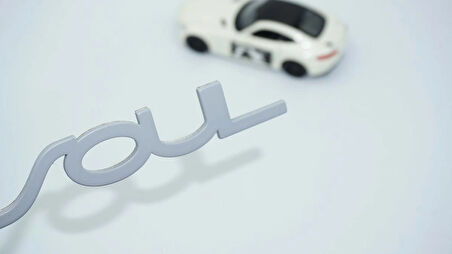 DK Tuning Soul Bagaj Gri ABS 3M 3D Yazı Logo Kia İle Uyumlu