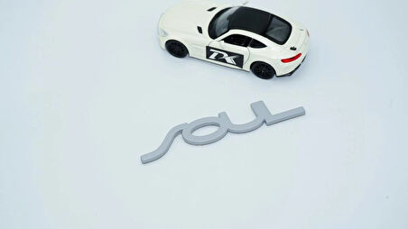 DK Tuning Soul Bagaj Gri ABS 3M 3D Yazı Logo Kia İle Uyumlu