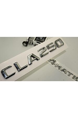 Benz Cla 250 4matic Bagaj Krom Metal 3m 3d Yazı Logo