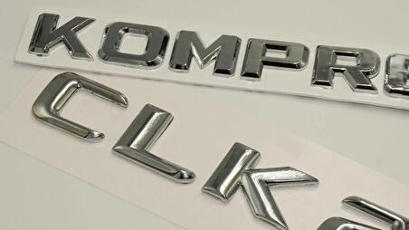 DK Tuning Benz CLK 200 Kompressor Bagaj Krom Metal 3M 3D Yazı Logo