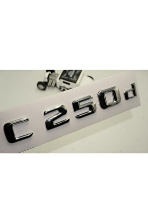 C 250d Bagaj Krom Metal 3m 3d Yazı Logo
