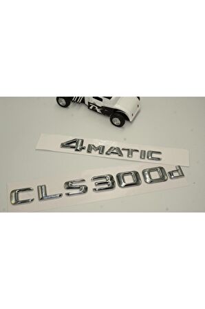 Benz Cls 300d 4matic Bagaj Krom Metal 3m 3d Yazı Logo