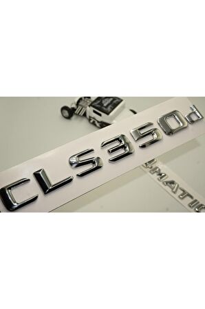 Benz Cls 350d 4matic Bagaj Krom Metal 3m 3d Yazı Logo