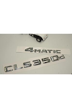 Benz Cls 350d 4matic Bagaj Krom Metal 3m 3d Yazı Logo