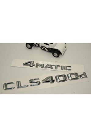 Benz Cls 400d 4matic Bagaj Krom Metal 3m 3d Yazı Logo