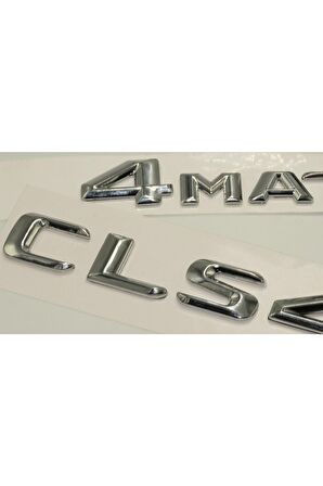 Benz Cls 400d 4matic Bagaj Krom Metal 3m 3d Yazı Logo