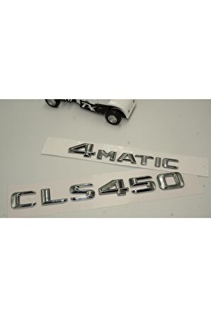 Benz Cls 450 4matic Bagaj Krom Metal 3m 3d Yazı Logo