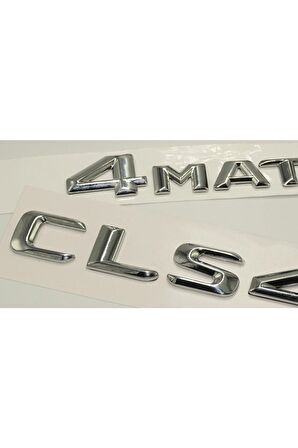 Benz Cls 450 4matic Bagaj Krom Metal 3m 3d Yazı Logo