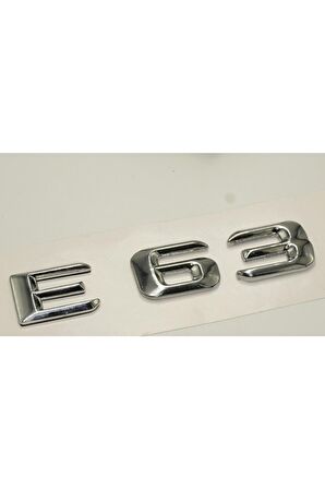 Benz E63 Bagaj Krom Metal 3m 3d Yazı Logo