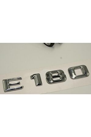 Benz E180 Bagaj Krom Metal 3m 3d Yazı Logo