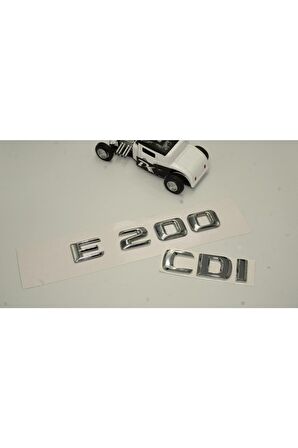 Benz E 200 Cdi Bagaj Krom Metal 3m 3d Yazı Logo