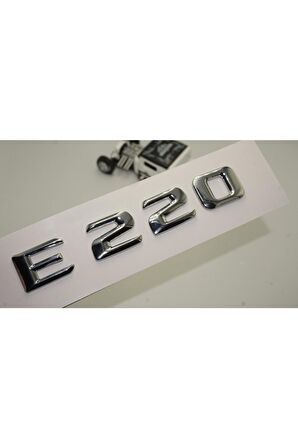 Benz E220 Bagaj Krom Metal 3m 3d Yazı Logo