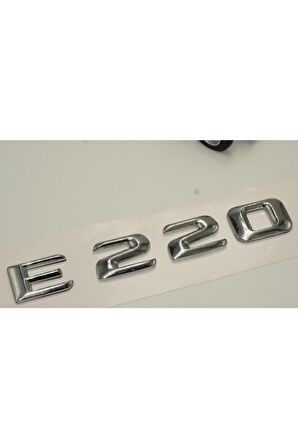 Benz E220 Bagaj Krom Metal 3m 3d Yazı Logo