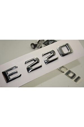 Benz E 220 Cdi Bagaj Krom Metal 3m 3d Yazı Logo