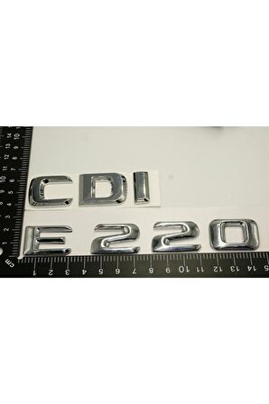 Benz E 220 Cdi Bagaj Krom Metal 3m 3d Yazı Logo
