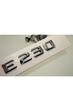 Benz E230 Bagaj Krom Metal 3m 3d Yazı Logo