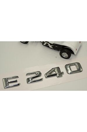 Benz E240 Bagaj Krom Metal 3m 3d Yazı Logo