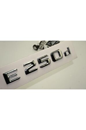 Benz E 250d Bagaj Krom Metal 3m 3d Yazı Logo