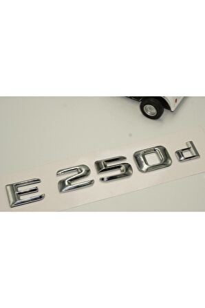 Benz E 250d Bagaj Krom Metal 3m 3d Yazı Logo
