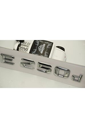 Benz E 250d Bagaj Krom Metal 3m 3d Yazı Logo