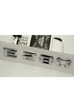 Benz E280 Bagaj Krom Metal 3m 3d Yazı Logo