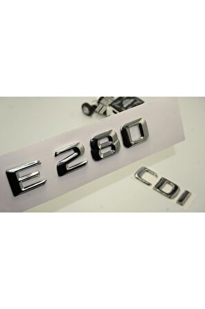 Benz E 280 Cdi Bagaj Krom Metal 3m 3d Yazı Logo