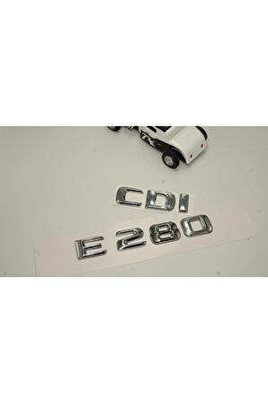 Benz E 280 Cdi Bagaj Krom Metal 3m 3d Yazı Logo