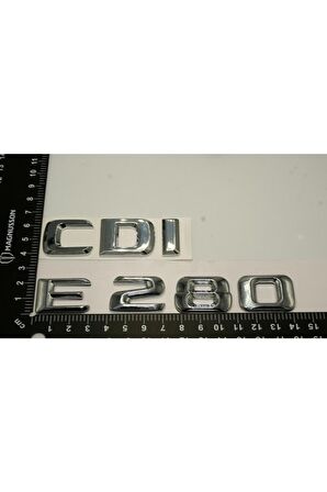 Benz E 280 Cdi Bagaj Krom Metal 3m 3d Yazı Logo