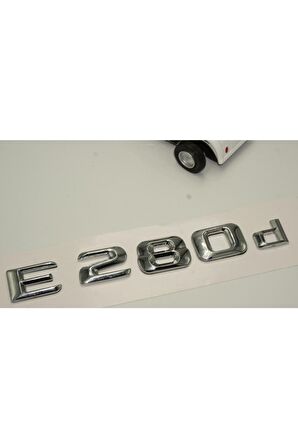 Benz E 280d Bagaj Krom Metal 3m 3d Yazı Logo