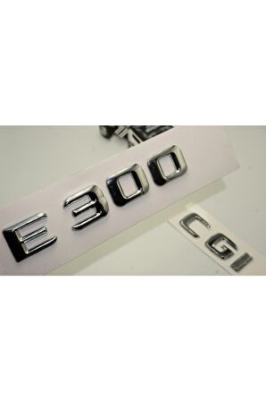 Benz E 300 Cgi Bagaj Krom Metal 3m 3d Yazı Logo
