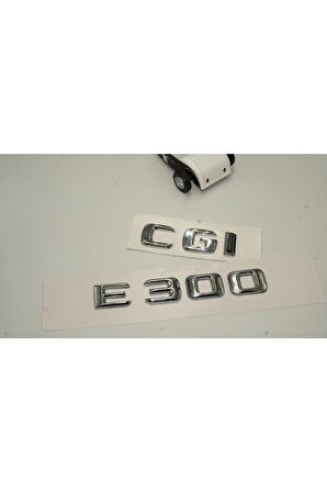 Benz E 300 Cgi Bagaj Krom Metal 3m 3d Yazı Logo
