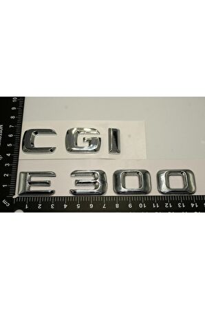 Benz E 300 Cgi Bagaj Krom Metal 3m 3d Yazı Logo