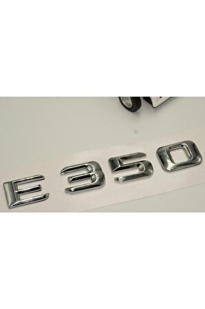 Benz E350 Bagaj Krom Metal 3m 3d Yazı Logo