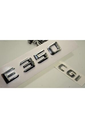 Benz E 350 Cgi Bagaj Krom Metal 3m 3d Yazı Logo