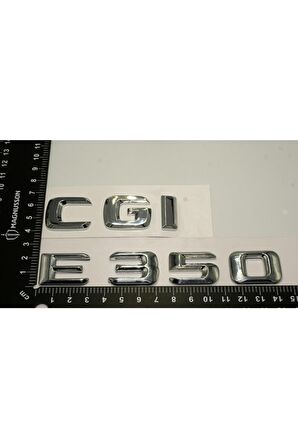 Benz E 350 Cgi Bagaj Krom Metal 3m 3d Yazı Logo