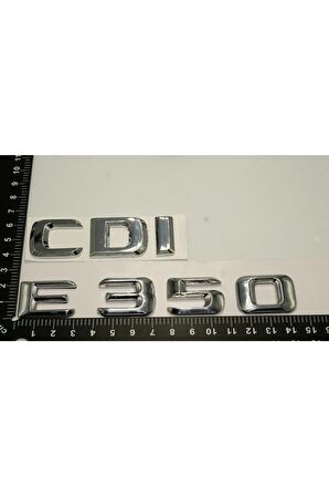 Benz E 350 Cdi Bagaj Krom Metal 3m 3d Yazı Logo