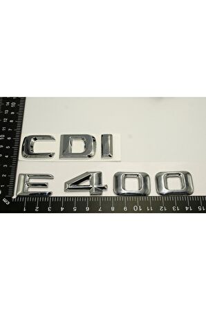 Benz E 400 Cdi Bagaj Krom Metal 3m 3d Yazı Logo